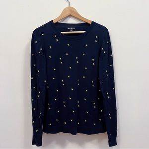 Starry J. Crew Mercantile Embroidered Sweater Sz S